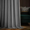 thumbnail image 2 of Curtainking Velvet Blackout Curtains 108 inches Length Thermal Insulated Soft Drapes for Bedroom Living Room Rod Pocket Window Curtains 2 Panels Grey, 2 of 6