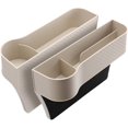 thumbnail image 1 of Relleno para Asiento de Coche LANNMXG Paquete de 2 Organizador de Cuero PU, 1 of 5