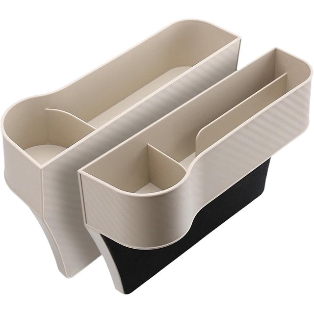 Relleno para Asiento de Coche LANNMXG Paquete de 2 Organizador de Cuero PU