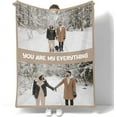 thumbnail image 3 of Personalised Blanket Custom Blanket with Photos Text Personalised Blankets for Adults Wedding Gifts Memorial Gift Home Gifts Birthday Gifts for Mum Gifts for Girlfriend (B), 3 of 6