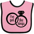 thumbnail image 3 of Inktastic I've Got the Rings- Ring Bearer Boys or Girls Baby Bib, 3 of 4