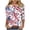 Blue, variant on lcziwo Independence Day T Shirt for Women Cotton Soft Patriotic 3/4 Sleeve Shirts American Flag Graphic 4Th Of July Casual Round Neck Tee Top Blue XXL
