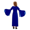thumbnail image 2 of iiniim Girls Medieval Renaissance Princess Clothes Kid Long Bell Sleeve Retro Dress Blue 14, 2 of 6