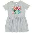 thumbnail image 3 of Inktastic Big Sis Girls Cute Sister Announcement Girls Toddler Dress, 3 of 5