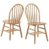 Winsome Wood Windsor Chair, Set of 2, Multiple Finishes