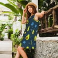 thumbnail image 2 of Disketp Avocado in Space para Vestido sin Mangas para Mujeres, Vestidos de Verano para Mujeres, Casual y Holgado para la Playa, 2 of 7