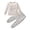 Beige, variant on CARETOO Toddler Girl Clothes 2pcs Fall Winter Outfits Little Girls Sweatshirts+ Pants Set Baby Sweatsuit Clothing 1-6 Years