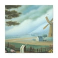thumbnail image 1 of Windmill in Moonlight - Canvas, 1 of 10