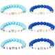 thumbnail image 1 of 6 pulseras azules para hermana mayor y hermana menor, pulsera elástica con cuentas redondas, pulsera de moda, pulsera de amistad, regalos de cumpleaños., 1 of 7