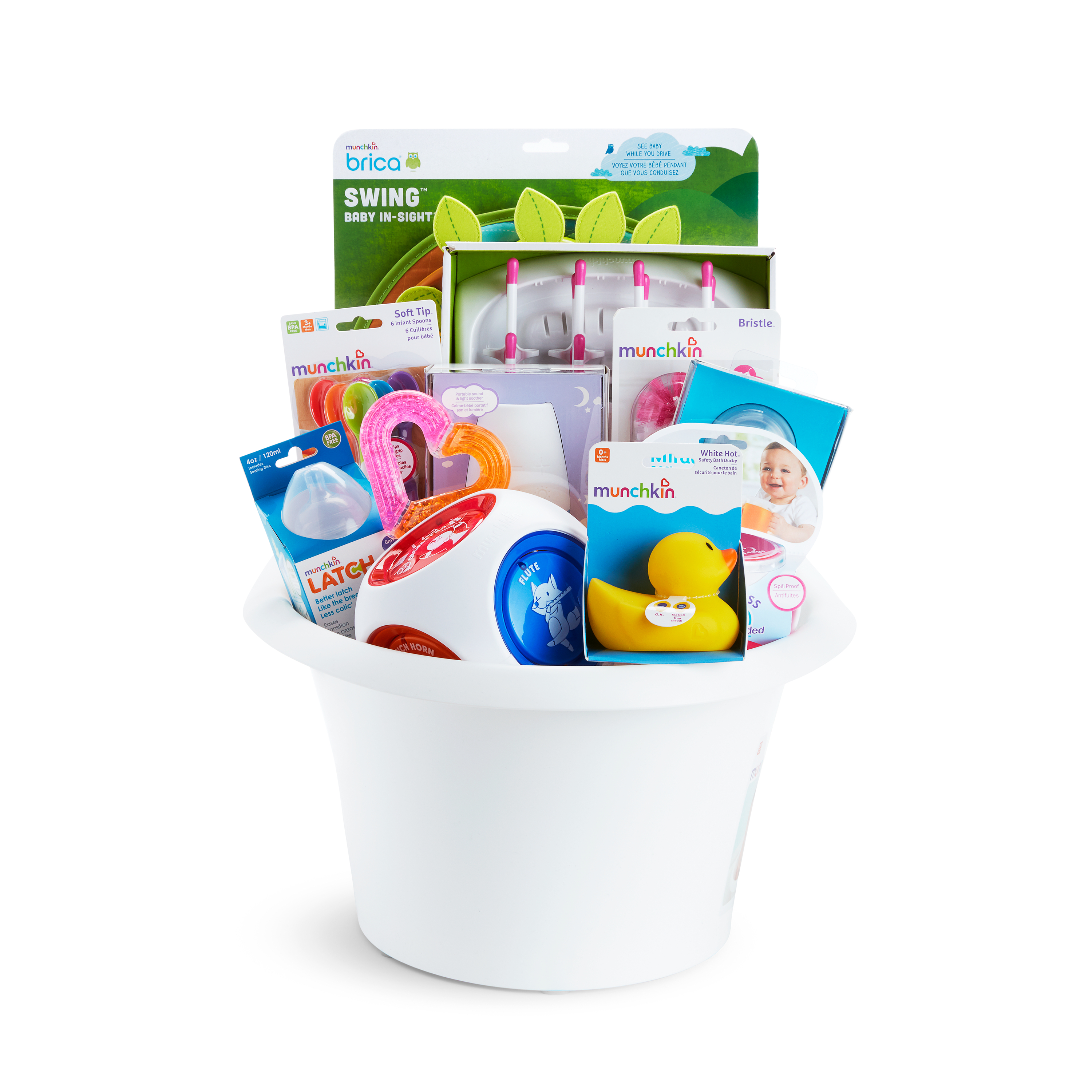 Munchkin My Munchkin Gift Basket, Great for Baby Showers, Includes 15 Baby Products, Pink - image 2 of 3