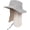 Grey, variant on UVCoolix(TM) Cooling Sun Hat with Detachable Flap Unisex UPF 50 Wide Brim Bucket Hat for Hiking, Fishing & Big