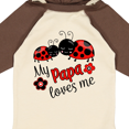 thumbnail image 4 of Inktastic My Papa Loves Me with Cute Ladybugs Boys or Girls Long Sleeve Baby Bodysuit, 4 of 5