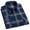 Navy, variant on APEXFWDT Men's Classic Plaid Button-Down Shirt Long Sleeve Office Casual Shirt with Chest Pockets, Timeless Check Design,M,Blue