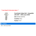 thumbnail image 2 of Front Brake Caliper Bolt - Compatible with 2001 - 2005 IS300 2002 2003 2004, 2 of 2
