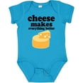 thumbnail image 3 of Inktastic Cheese Makes Everything Better Boys or Girls Baby Bodysuit, 3 of 5