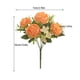 thumbnail image 2 of Flores Artificiales de Peonía Rosa para Decoración de Mesas, Rosas de Peonía de Seda para El Hogar, Fiestas, Recepciones de Boda y Decoración de Oficina., 2 of 5