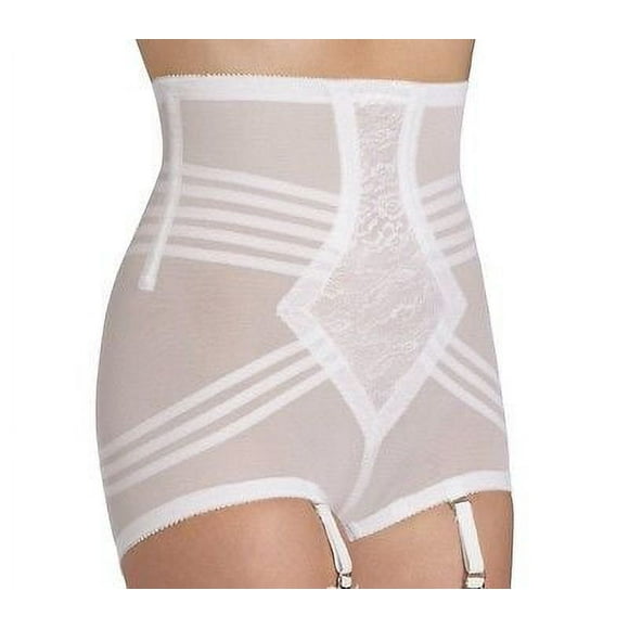 Rago Hi Waist Brief Panty 6109 White 2X 34