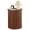 Walnut, variant on YOCWO Small Round End tables Set of 2 for Living Room with fluted Design, Circle Bedside Table for Bedroom, Walnut