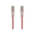 thumbnail image 1 of Monoprice SlimRun - Patch cable - RJ-45 (M) to RJ-45 (M) - 7 ft - UTP - CAT 6 - riser, snagless, stranded - red, 1 of 2