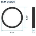 thumbnail image 3 of Luxrite 5 Inch LED Flush Mount Ceiling Light, 10W 600LM, 5CCT 2700K-5000K, Dimmable, Wet Rated, ETL - Black 2-Pack, 3 of 7
