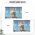 thumbnail image 2 of Cauagu Blue Sky Cute Wolf for Tyvek Makeup Bag,Reusable Travel Cosmetic Bag Women Organizer Toiletry Bag Birthday,Gifts for Women Girlfriend Mom Teacher 6.5’’*8.9’’, 2 of 7