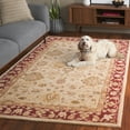 thumbnail image 4 of SAFAVIEH Anatolia Tracy Floral Wool Area Rug, Ivory/Red, 6' x 9', 4 of 12
