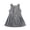 Grey, variant on lnmuld Square Neck Sleeveless Front Accent Button Pleated Swing Mini Dress Preppy Back to School Mix Match Outfit for Girls Black,12-13 Years