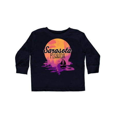 

Inktastic Sarasota Florida Beach Trip Gift Toddler Toddler Girl Long Sleeve T-Shirt