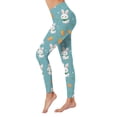 thumbnail image 2 of 2024 Women's Casual Stretchable Easter Printed Tight Lifting Fitness Yoga Leggings (2), 2 of 2