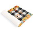 thumbnail image 7 of Thanksgiving Placemats Set of 4 Fall Pumpkin Maple Leaves Buffalo Plaid PVC Placemats for Dining Table Waterproof Table Mats Holiday Table Decorations 12 × 18 inch, 7 of 7