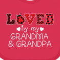 thumbnail image 4 of Inktastic Loved by My Grandma and Grandpa Cute Ladybug Boys or Girls Baby Bib, 4 of 4