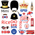 thumbnail image 2 of Accesorios fotográficos creativos con la bandera de arroz británico. Bandera de Love London. Bandera triangular. Accesorios fotográficos, 2 of 4