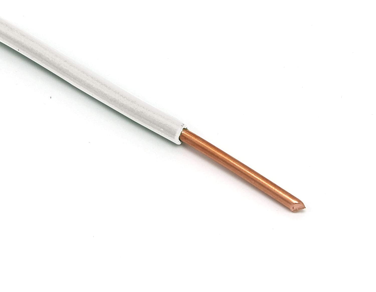200 Feet (60 Meter) - Insulated Solid Copper THHN / THWN Wire - 10 AWG, Wire is Made in the USA, Residential, Commerical, Industrial, Grounding, Electrical rated for 600 Volts - In White