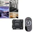 thumbnail image 1 of Interruptor de Atenuación, Tira de Luz Led Dimmer Iron ABS DC 12V-24V Ajuste de Brillo Con Control Remoto rf Para Dormitorio, 1 of 7