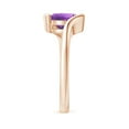 thumbnail image 3 of ANGARA Natural 1.7 Ct. Amethyst Solitaire Ring in 14K Rose Gold for Women (Ring Size: 7), 3 of 9