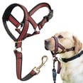 thumbnail image 1 of Bozal y correa sin corteza para perros pesados con cabeza halter XL, 1 of 7