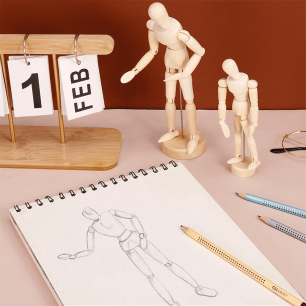 ARTISTE EN BOIS Dessin Mannequin Bandé Homme Lay Figure Modèle 30.5cm