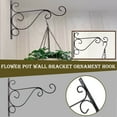 thumbnail image 6 of Kbndieu 11.8 Inch Heavy Duty Plant Hanger Indoor Outdoor for Hanging Baskets, Metal Plant Wall Hooks for Bird Feeders, Wind Chimes Indoor, Flower Pot, Lantern, Patio Decor on Clearance, 6 of 8