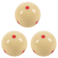 thumbnail image 1 of 3 Pcs 2.25 Pouces 57mm 6 Taches Rouges Queue Ball Pro Cup Billard Piscine Snooker Entraînement Pratique, 1 of 8