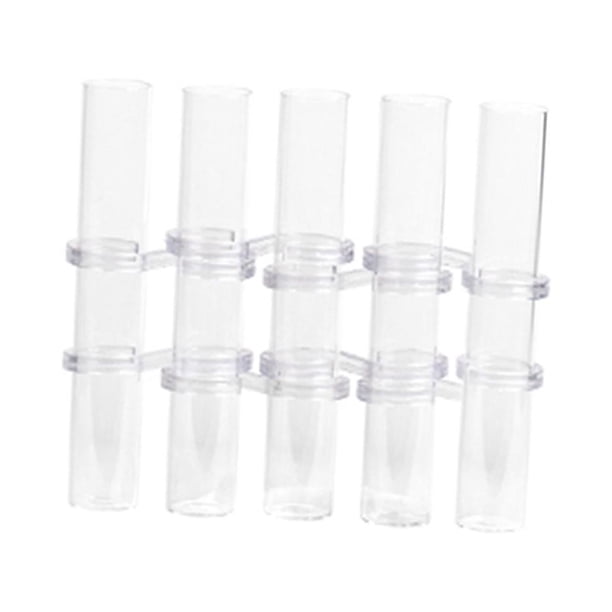 Jarrones de tubo de ensayo con flores transparentes, combinables libremente, decorativos, de escritorio, de vidrio. 5 largo