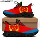 thumbnail image 1 of Zapatillas deportivas de moda para hombre con bandera de Eritrea, Jamaica, Congo y Haití, zapatos casuales con cordones, calzado ligero para caminar, zapatillas para hombre, 1 of 6