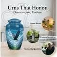 thumbnail image 6 of Yatskia Flying Eagle Urn for Ashes Adult Male, Mini Funeral Urns for Human Ashes Adult Female, Large Burial Urns for Human Ash, (Classic 10 Inch and 3 Inch), 6 of 8