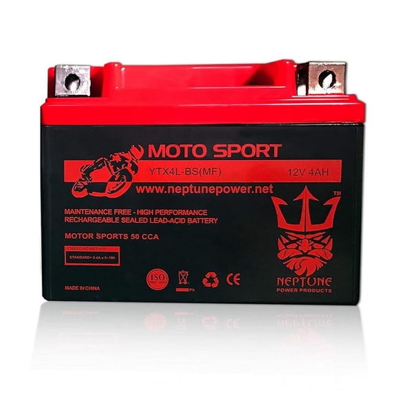 Skyhawk 50cc Mini Skyhawk YTX4L-BS(MF) SLA Powersport Replacement Battery by Neptune