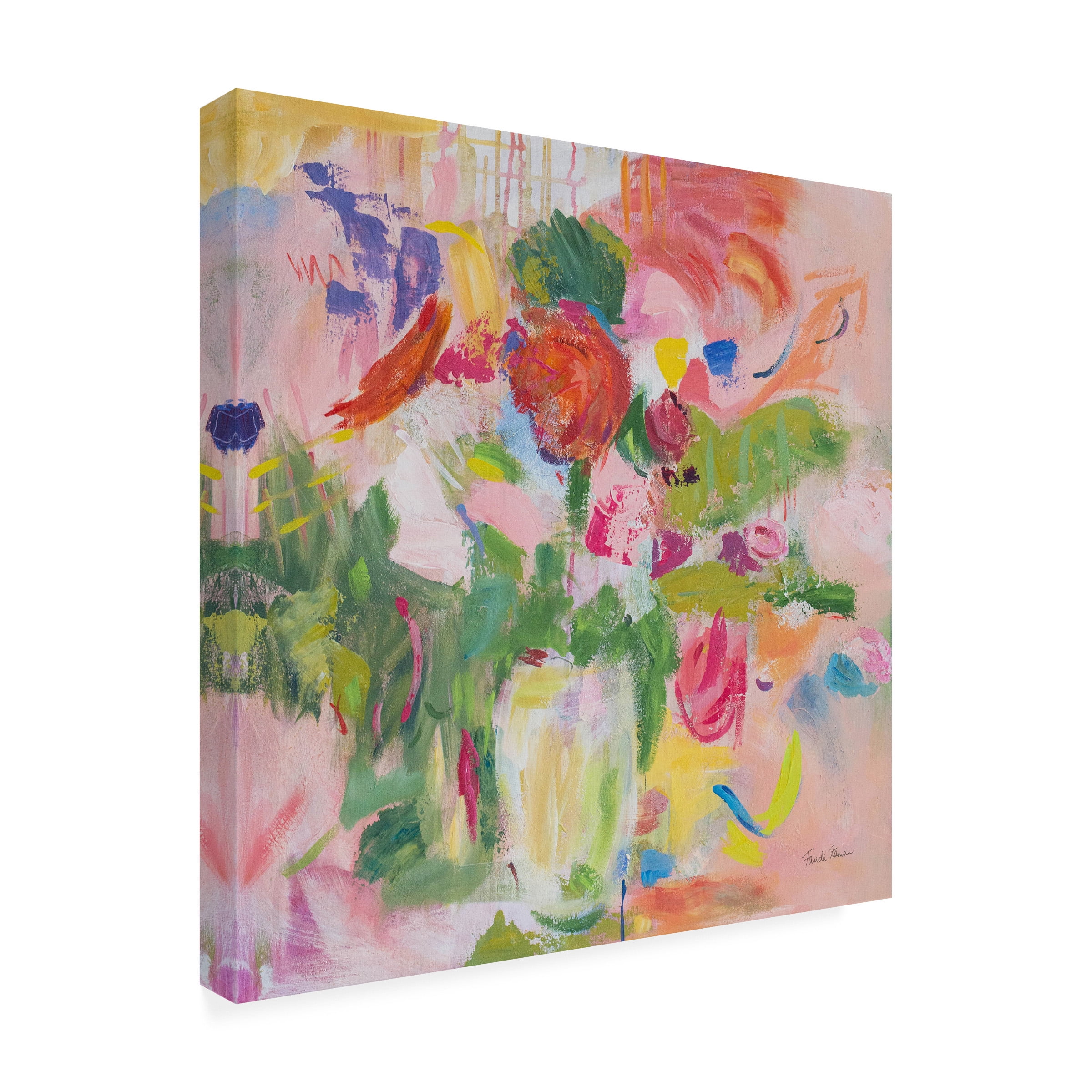 Trademark Fine Art 'Pink Impressionism' Canvas Art by Farida Zaman