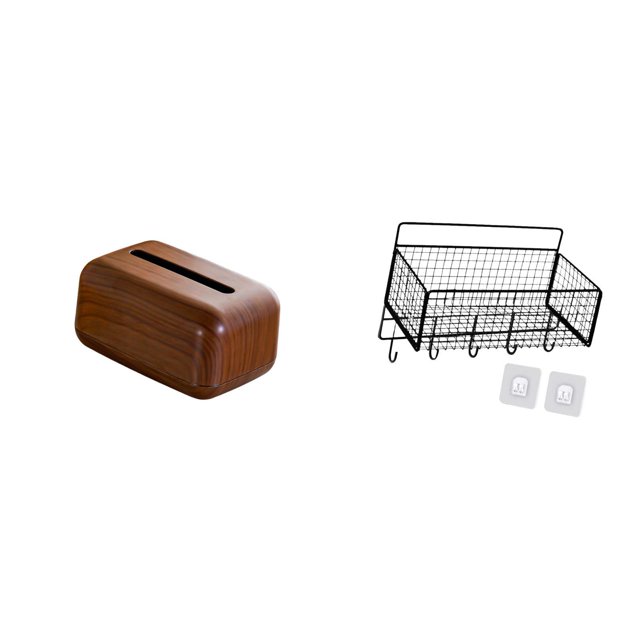 Organizador Rectangular Multifuncional Para Servilletas Y Pañuelos De Papel, Ideal Para La Cocina Y El Coche. Medidas: 17,3 X 11,9 X 10,2 Cm.