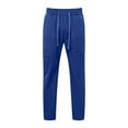 thumbnail image 3 of European Solid Color Splicing Pocket Elastic Straight Leg Pants For Men Casual Loose Trend Foreign Trade Sports Pants, 3 of 5