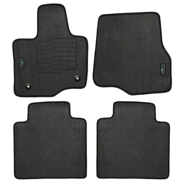 ecoMats All Weather Floor Mats for 2021 to 2025 Ford F-150 Front and Rear, Black