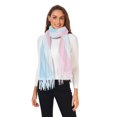 thumbnail image 2 of FORMRS Womens Scarf Winter Soft Long Big Warm Shawls Wrap Tassel Scarves, Blue Gradient, 2 of 9