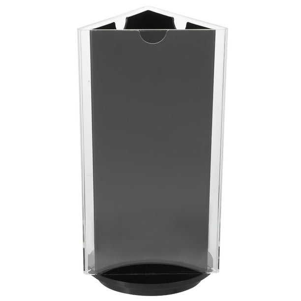 GOOHOCHY Soporte de acrílico para letreros giratorio para restaurantes, soporte para exhibir menús, soporte de papel de mesa