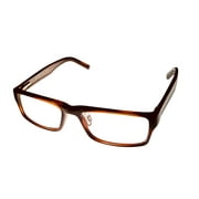 Tumi Brown Acetate Mens Rectangle Eyewear Frame T305 AF 53mm